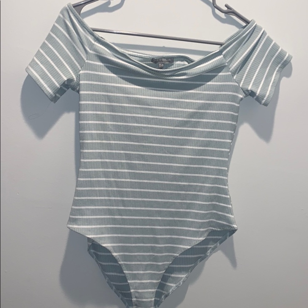 Off the shoulder body suit